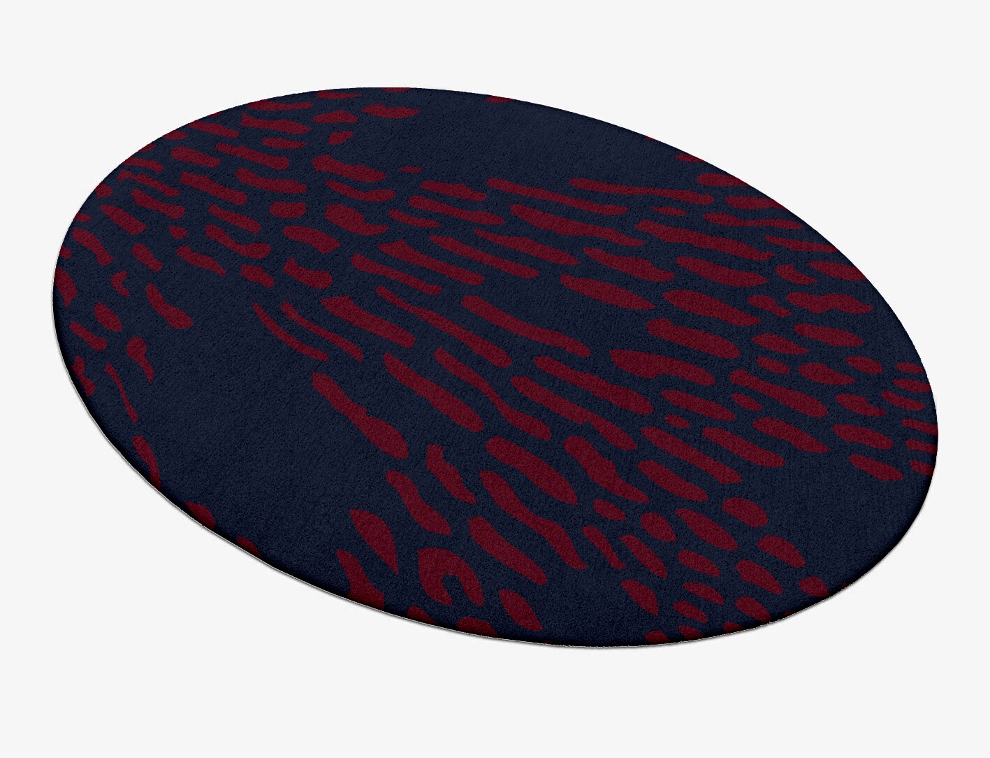 Ramp Abstract Oval Hand Tufted Pure Wool Custom Rug by Rug Artisan