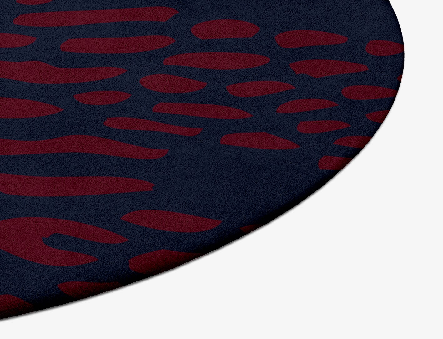 Ramp Abstract Oval Hand Tufted Pure Wool Custom Rug by Rug Artisan