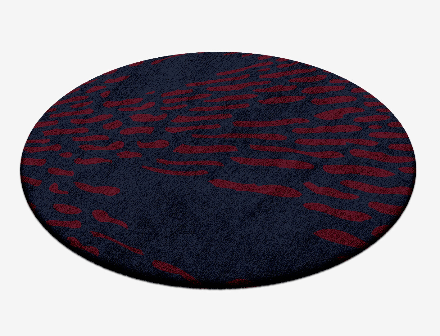 Ramp Abstract Round Hand Tufted Bamboo Silk Custom Rug by Rug Artisan