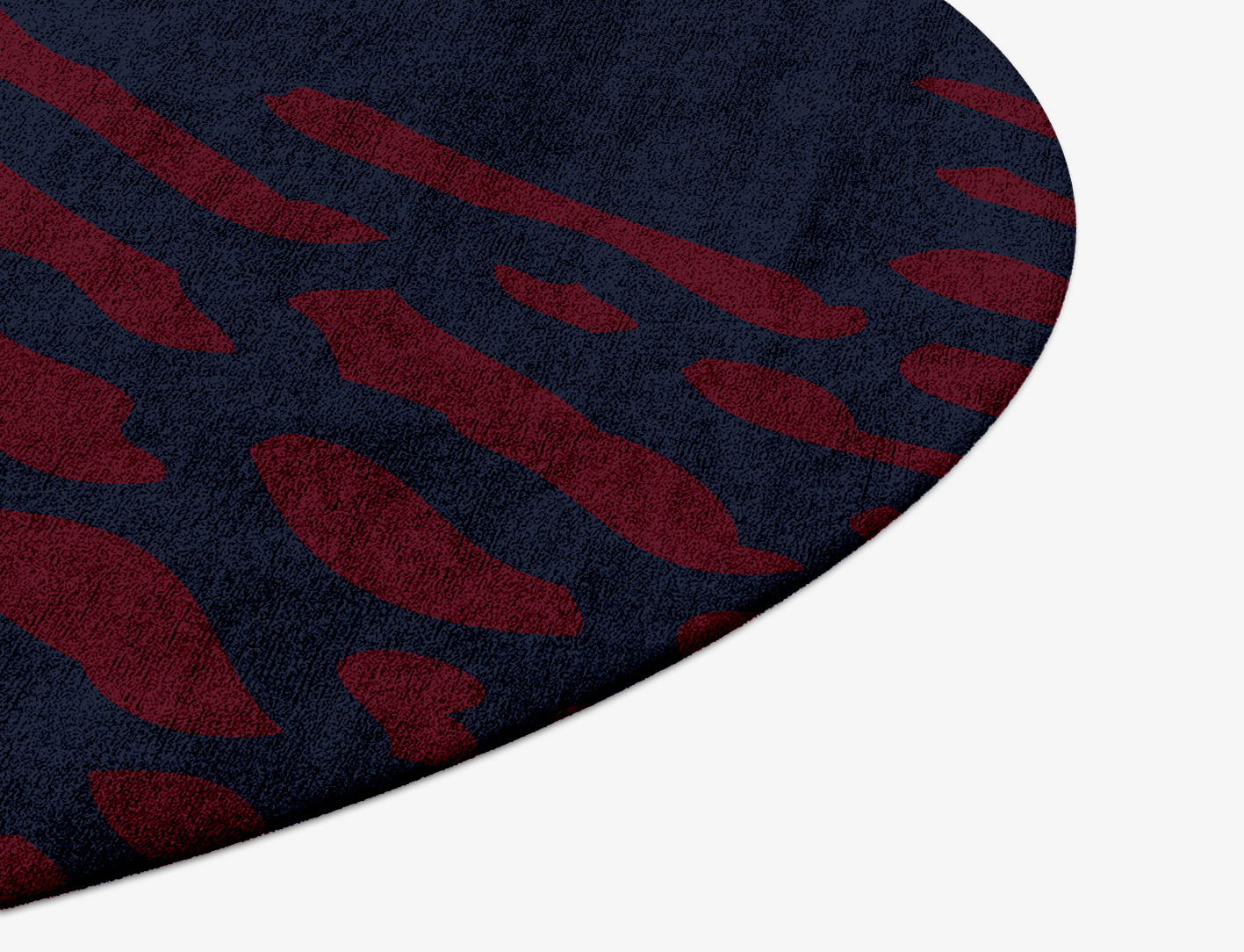 Ramp Abstract Round Hand Tufted Bamboo Silk Custom Rug by Rug Artisan
