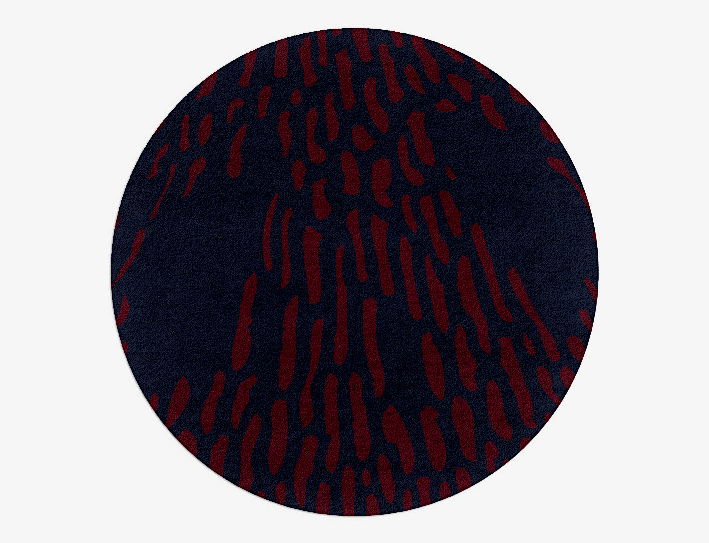 Ramp Abstract Round Hand Tufted Pure Wool Custom Rug by Rug Artisan