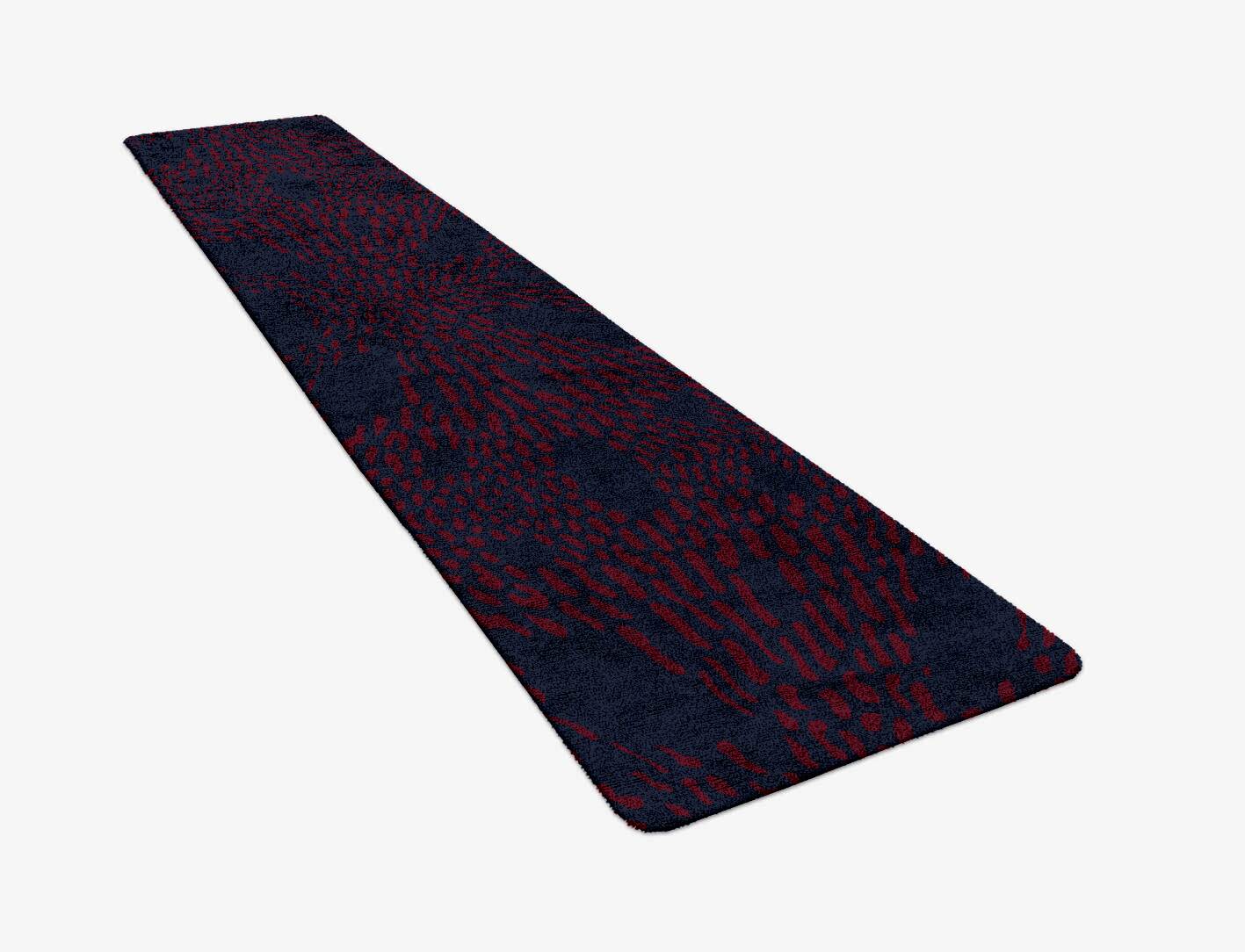 Ramp Abstract Runner Hand Tufted Bamboo Silk Custom Rug by Rug Artisan
