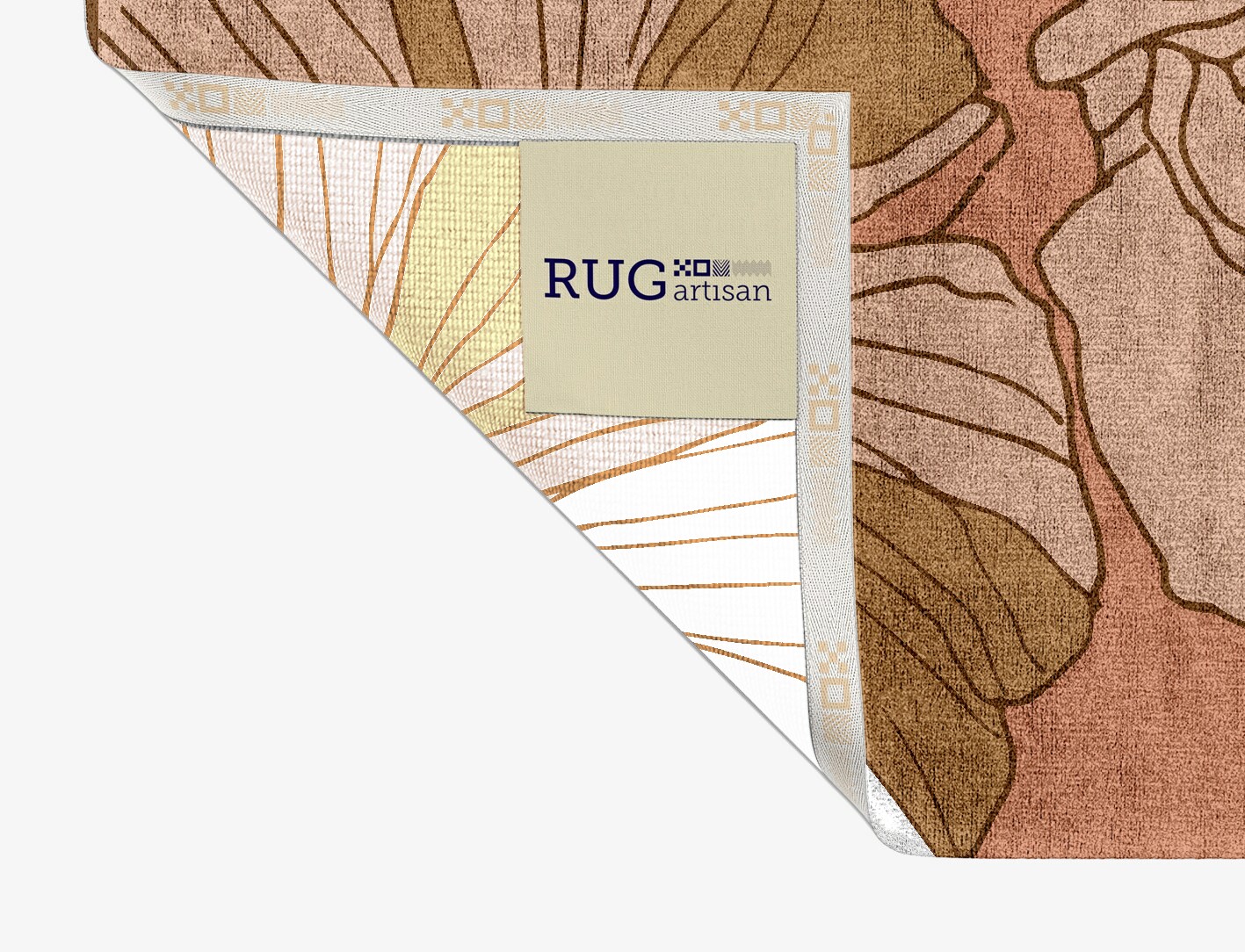 Ranunculus Field of Flowers Rectangle Hand Knotted Bamboo Silk Custom Rug by Rug Artisan