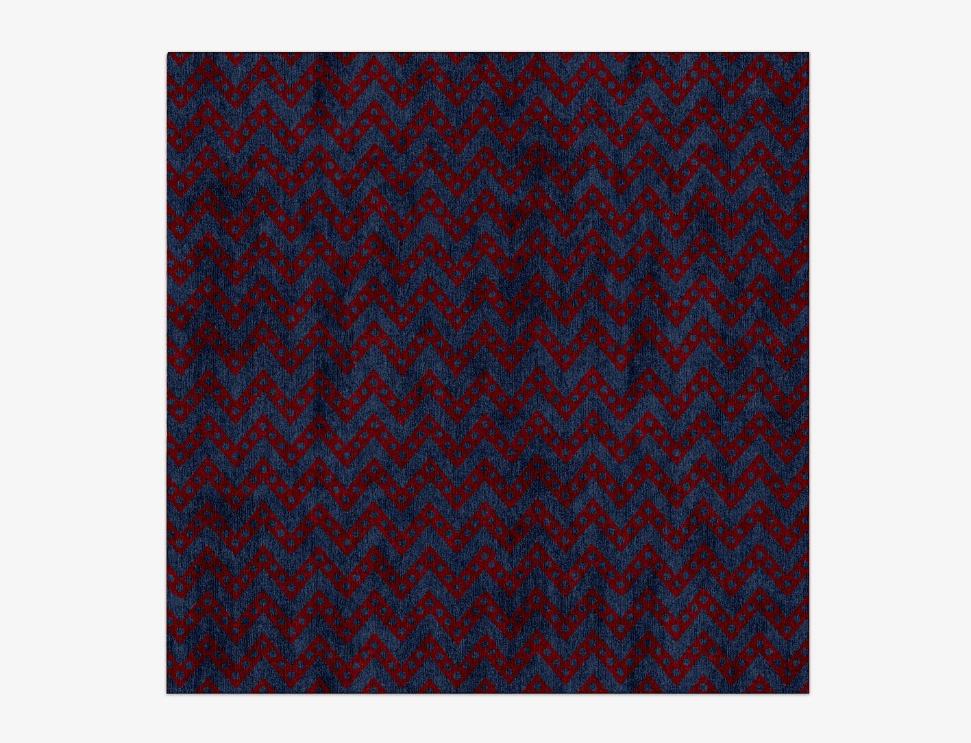 Rays Modern Geometrics Square Hand Knotted Bamboo Silk Custom Rug by Rug Artisan