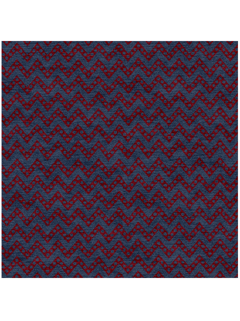 Rays Modern Geometrics Square Hand Knotted Tibetan Wool Custom Rug by Rug Artisan