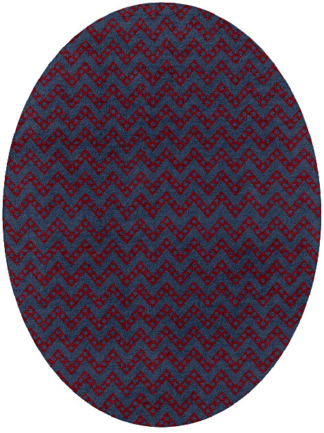 Rays Modern Geometrics Oval Hand Tufted Pure Wool Custom Rug by Rug Artisan
