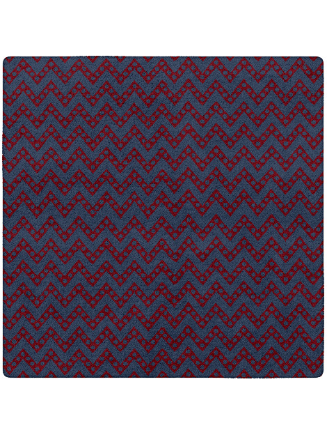Rays Modern Geometrics Square Hand Tufted Pure Wool Custom Rug by Rug Artisan