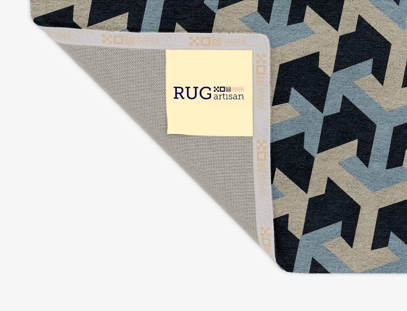 Recesses Modern Geometrics Rectangle Hand Tufted Pure Wool Custom Rug by Rug Artisan