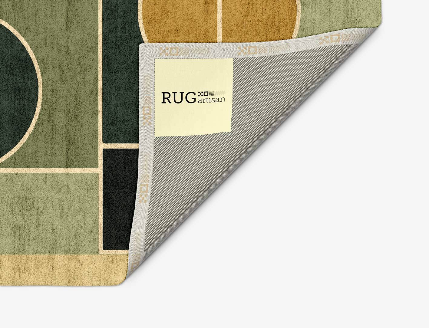 Recoil Modern Geometrics Arch Hand Tufted Bamboo Silk Custom Rug by Rug Artisan