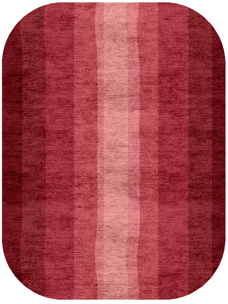 Redrow Gradation Oblong Hand Knotted Bamboo Silk Custom Rug by Rug Artisan