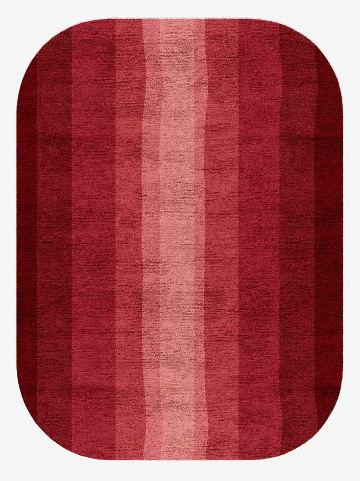 Redrow Gradation Oblong Hand Knotted Bamboo Silk Custom Rug by Rug Artisan