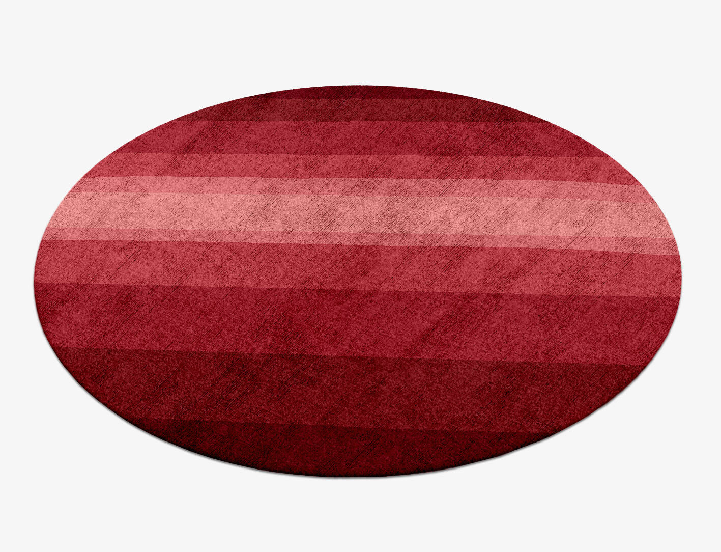 Redrow Gradation Round Hand Knotted Bamboo Silk Custom Rug by Rug Artisan