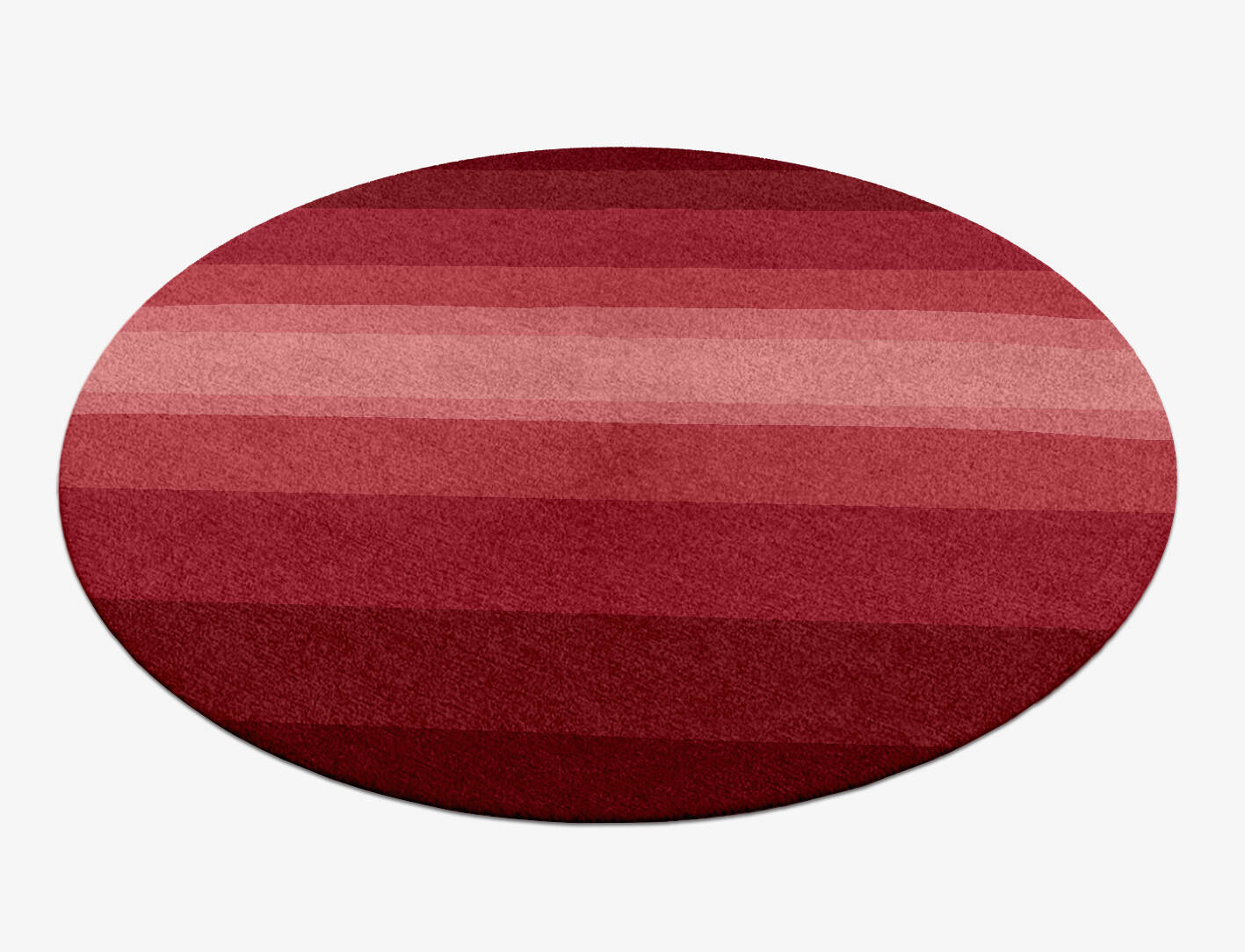 Redrow Gradation Round Hand Knotted Tibetan Wool Custom Rug by Rug Artisan