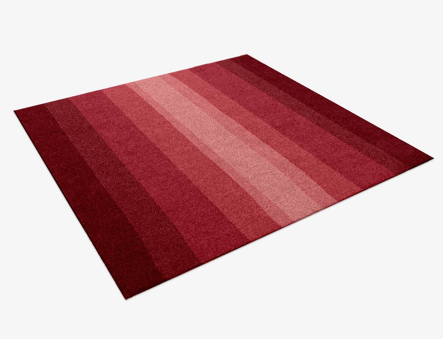 Redrow Gradation Square Hand Knotted Tibetan Wool Custom Rug by Rug Artisan