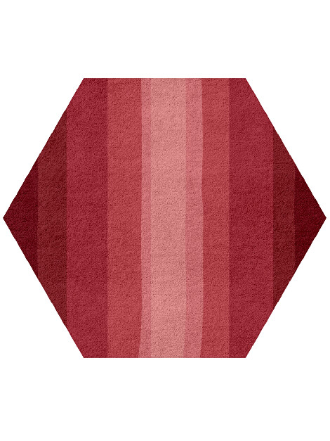 Redrow Gradation Hexagon Hand Tufted Pure Wool Custom Rug by Rug Artisan