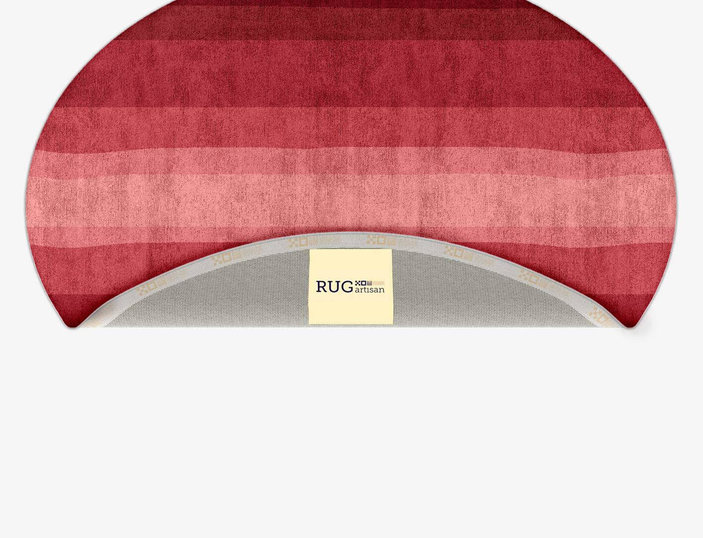 Redrow Gradation Oval Hand Tufted Bamboo Silk Custom Rug by Rug Artisan