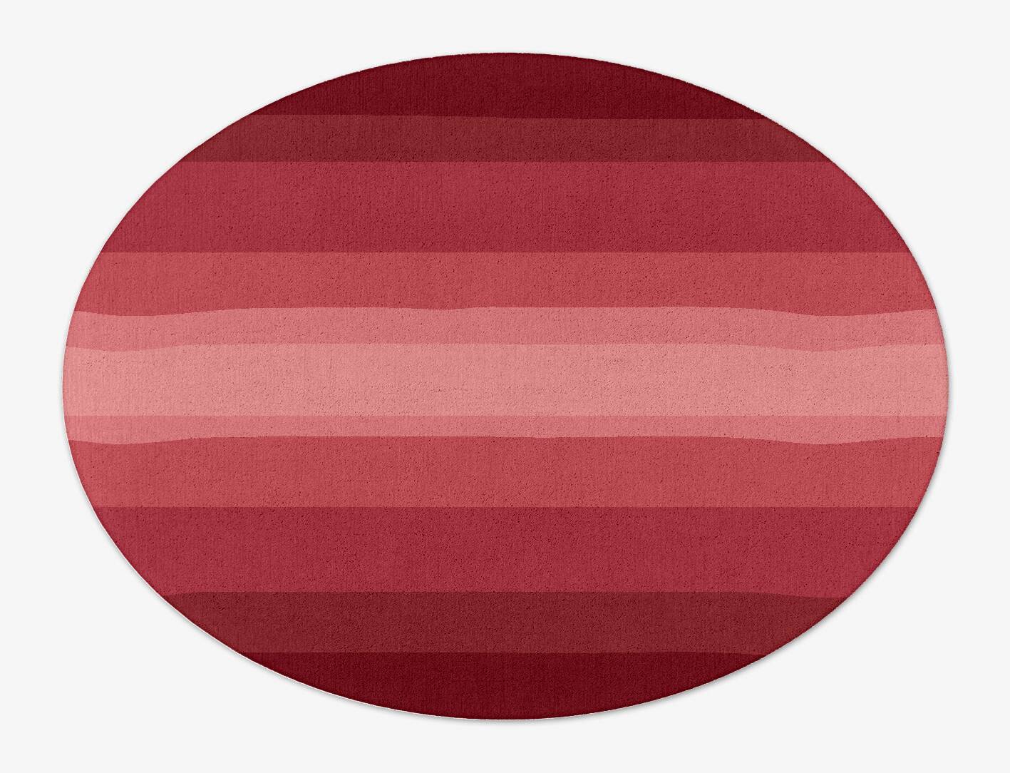 Redrow Gradation Oval Hand Tufted Pure Wool Custom Rug by Rug Artisan