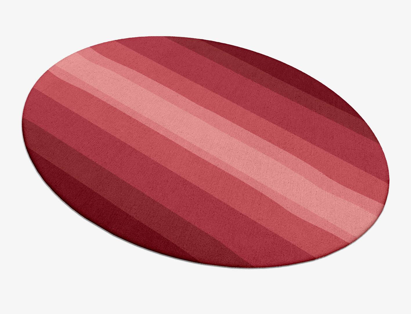 Redrow Gradation Oval Hand Tufted Pure Wool Custom Rug by Rug Artisan