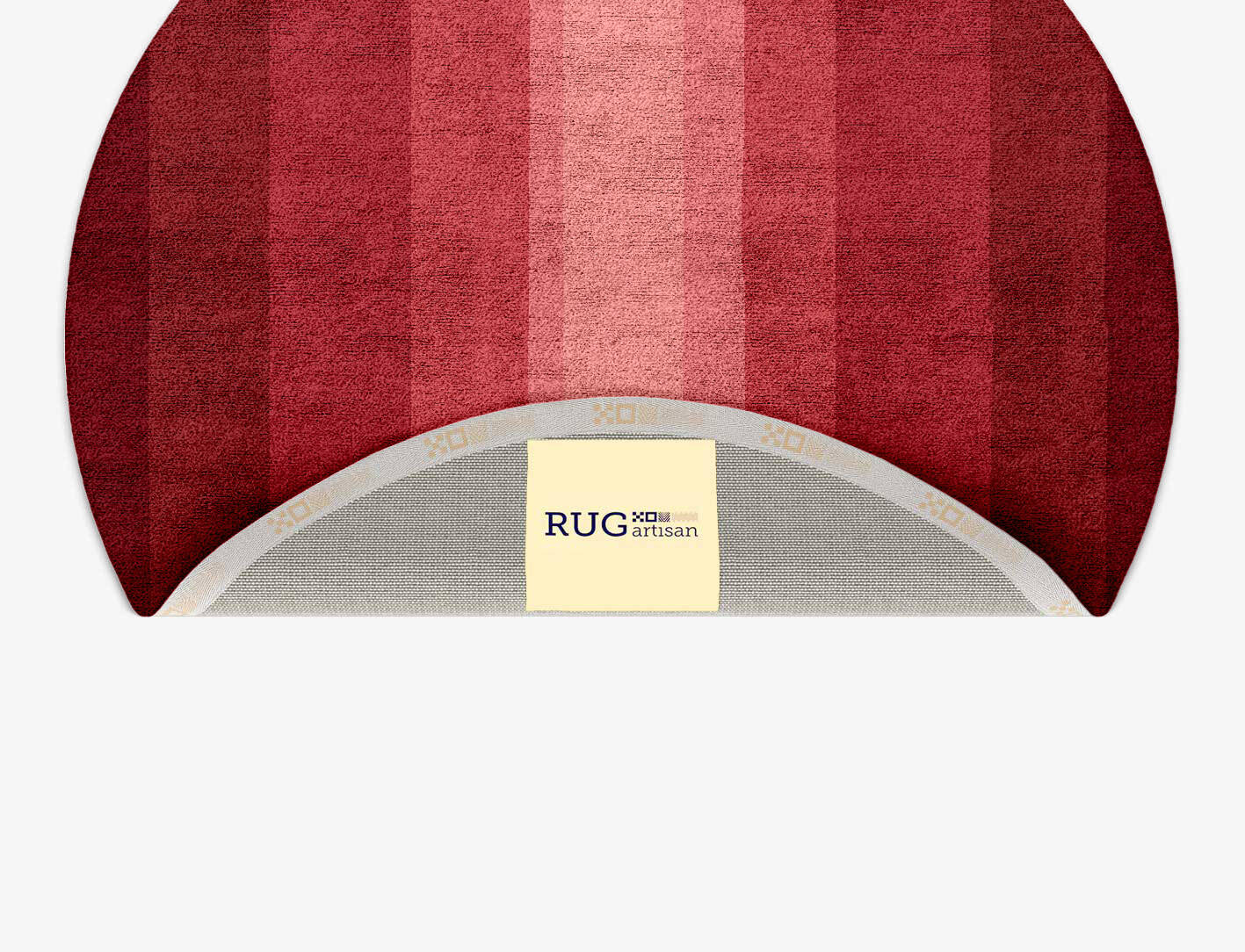 Redrow Gradation Round Hand Tufted Bamboo Silk Custom Rug by Rug Artisan