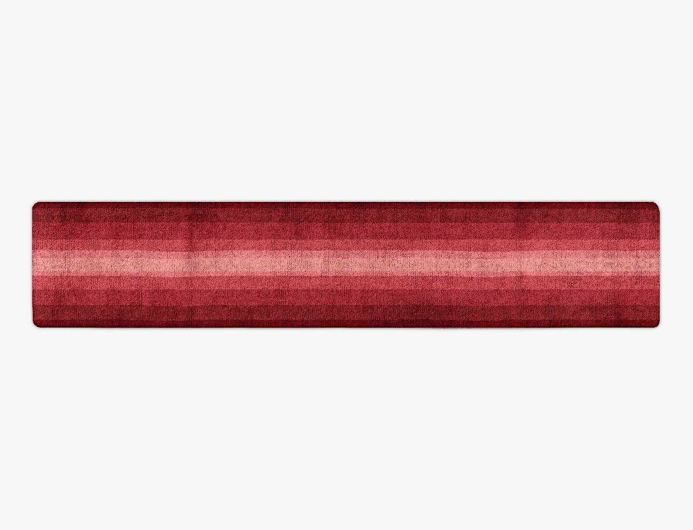 Redrow Gradation Runner Hand Tufted Bamboo Silk Custom Rug by Rug Artisan