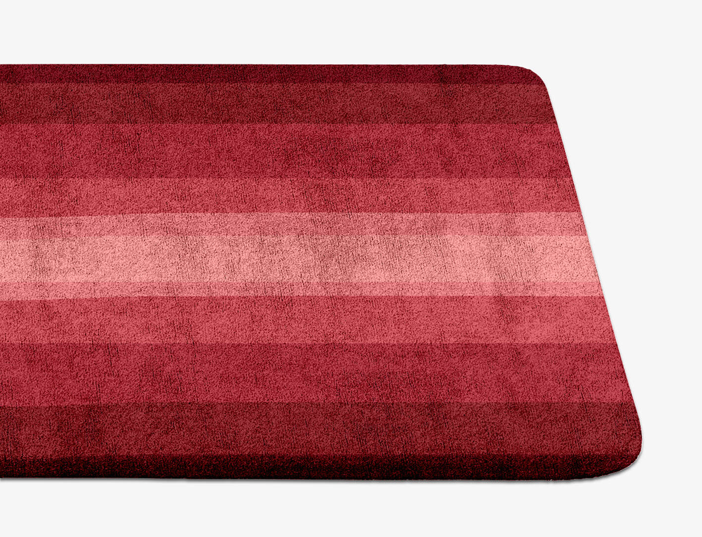 Redrow Gradation Runner Hand Tufted Bamboo Silk Custom Rug by Rug Artisan