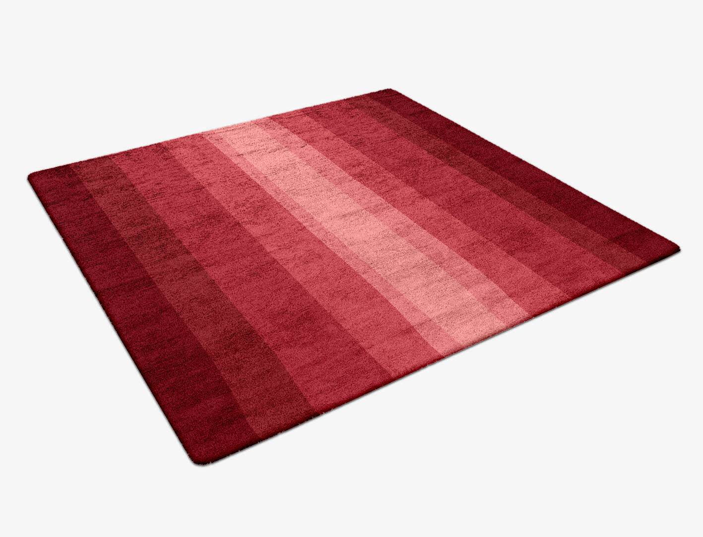 Redrow Gradation Square Hand Tufted Bamboo Silk Custom Rug by Rug Artisan