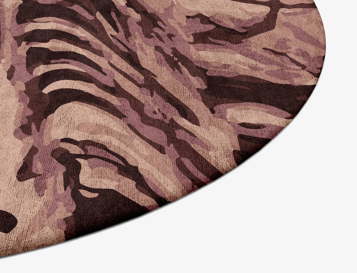 Refraction Surface Art Oval Hand Tufted Bamboo Silk Custom Rug by Rug Artisan