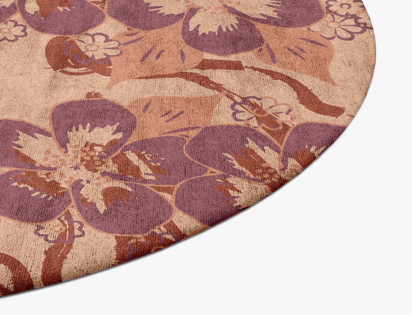 Rehan Floral Oval Hand Tufted Bamboo Silk Custom Rug by Rug Artisan