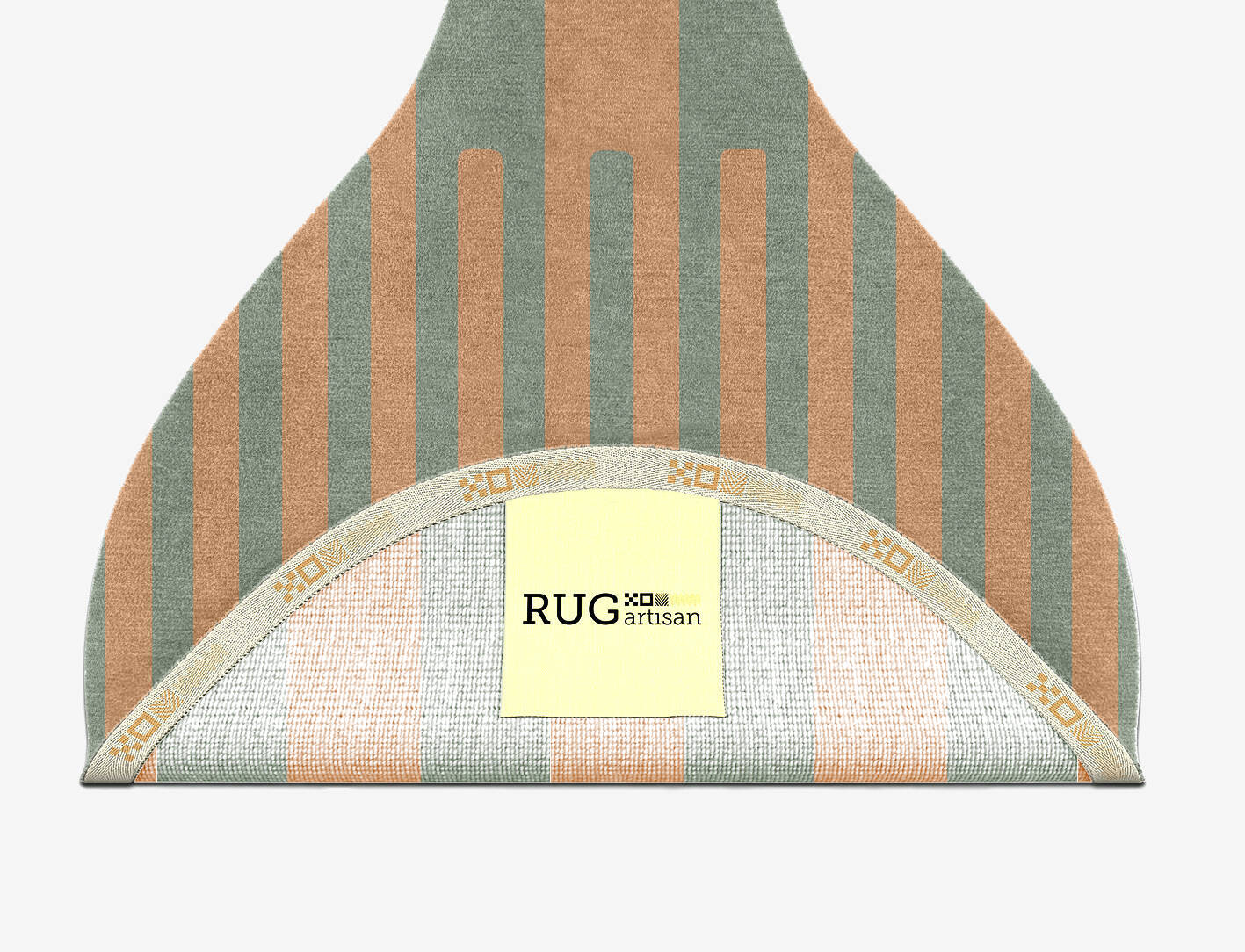 Remo Modern Geometrics Drop Hand Knotted Tibetan Wool Custom Rug by Rug Artisan
