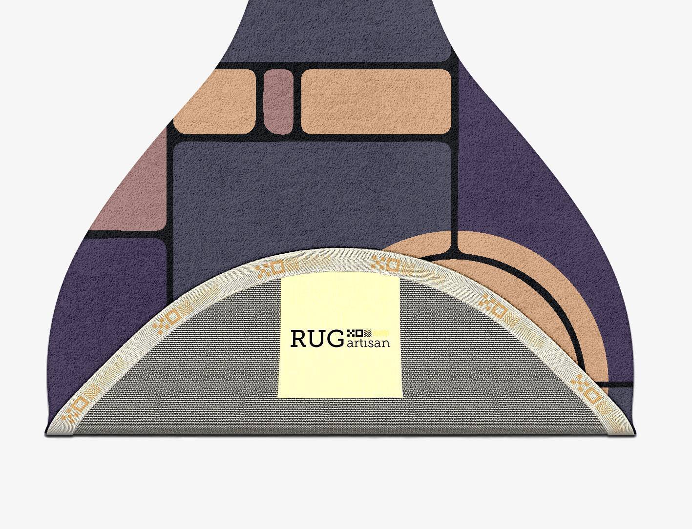 Remote Modern Geometrics Drop Hand Tufted Pure Wool Custom Rug by Rug Artisan