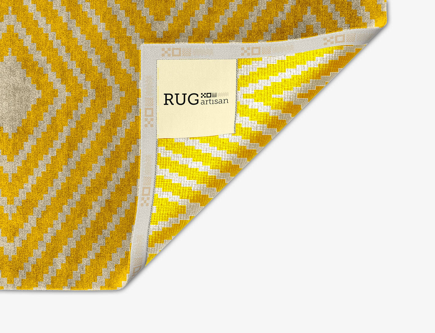 Reruns Geometric Arch Hand Knotted Bamboo Silk Custom Rug by Rug Artisan