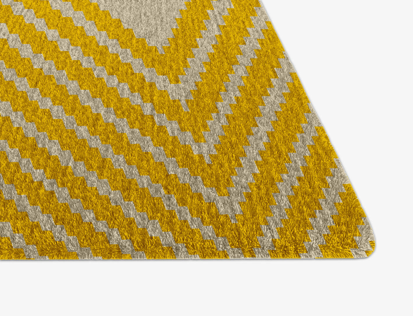 Reruns Geometric Arch Hand Knotted Tibetan Wool Custom Rug by Rug Artisan