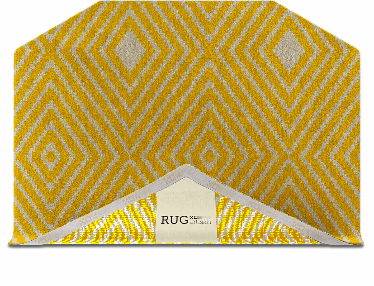 Reruns Geometric Hexagon Hand Knotted Tibetan Wool Custom Rug by Rug Artisan