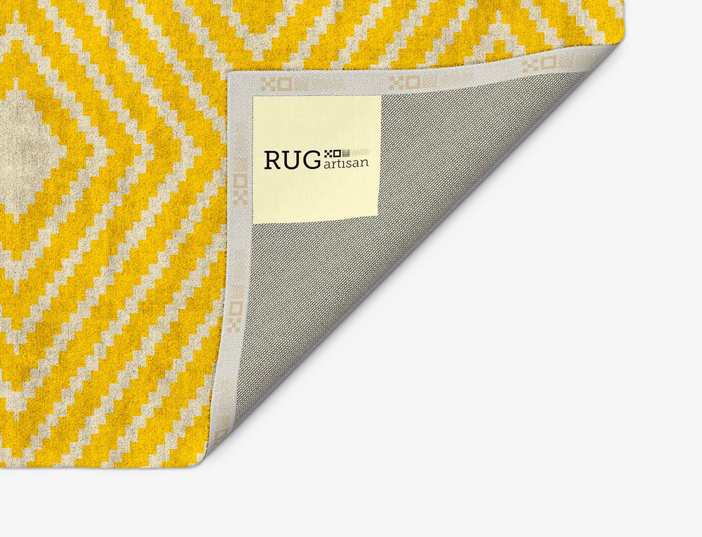 Reruns Geometric Arch Hand Tufted Bamboo Silk Custom Rug by Rug Artisan