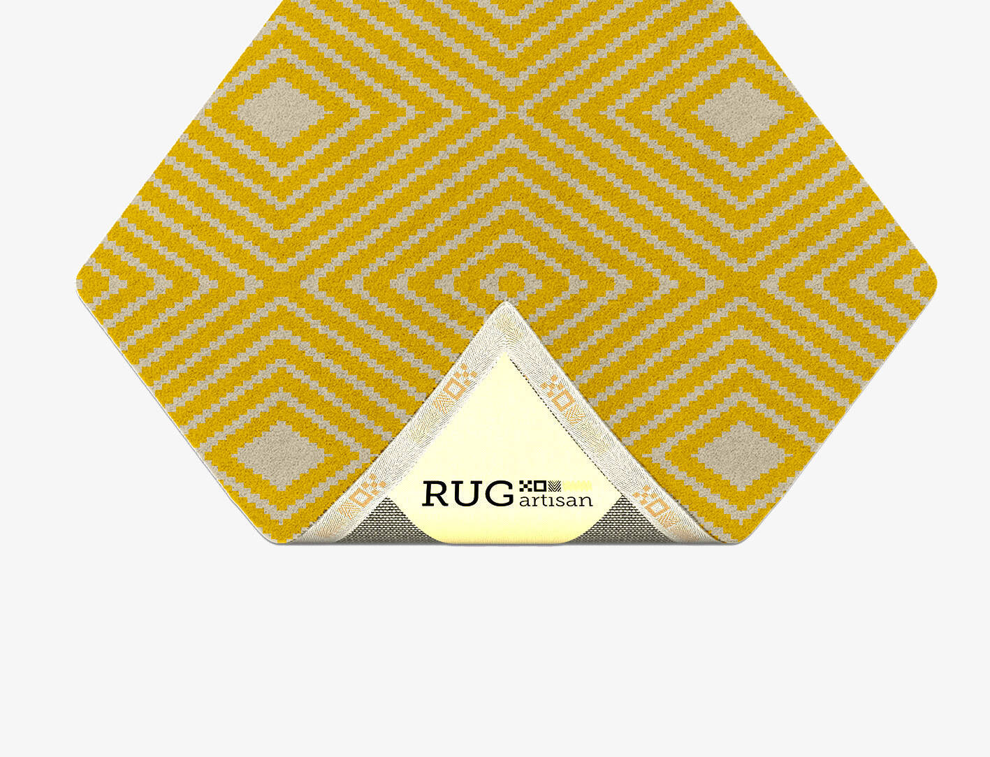 Reruns Geometric Diamond Hand Tufted Pure Wool Custom Rug by Rug Artisan