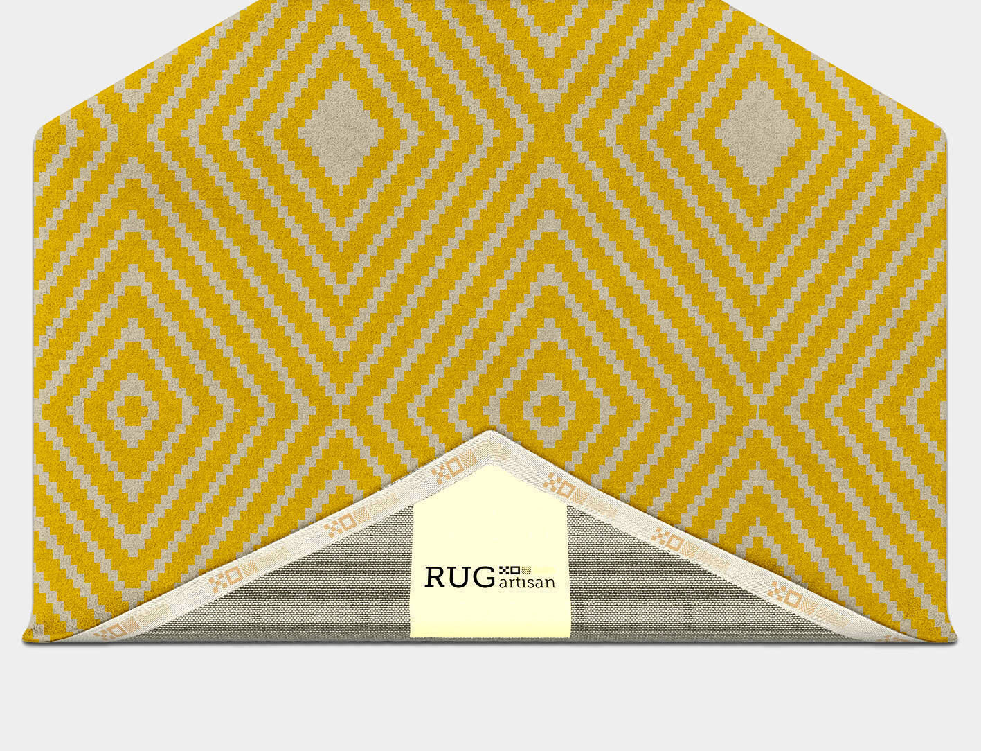 Reruns Geometric Hexagon Hand Tufted Pure Wool Custom Rug by Rug Artisan