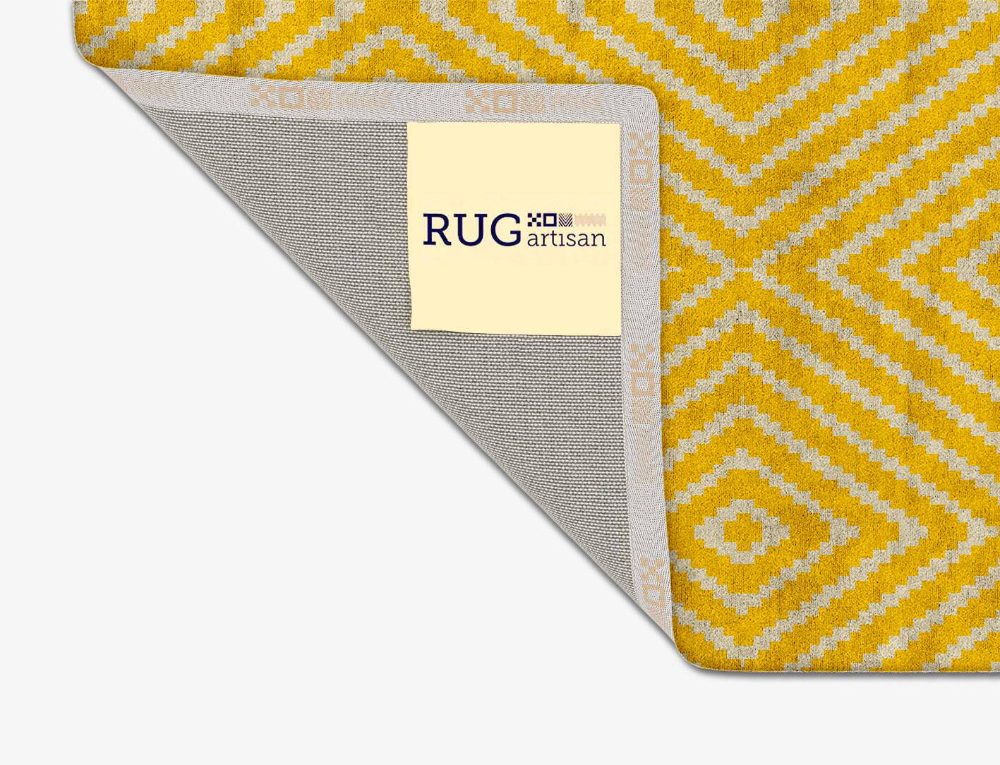 Reruns Geometric Square Hand Tufted Bamboo Silk Custom Rug by Rug Artisan