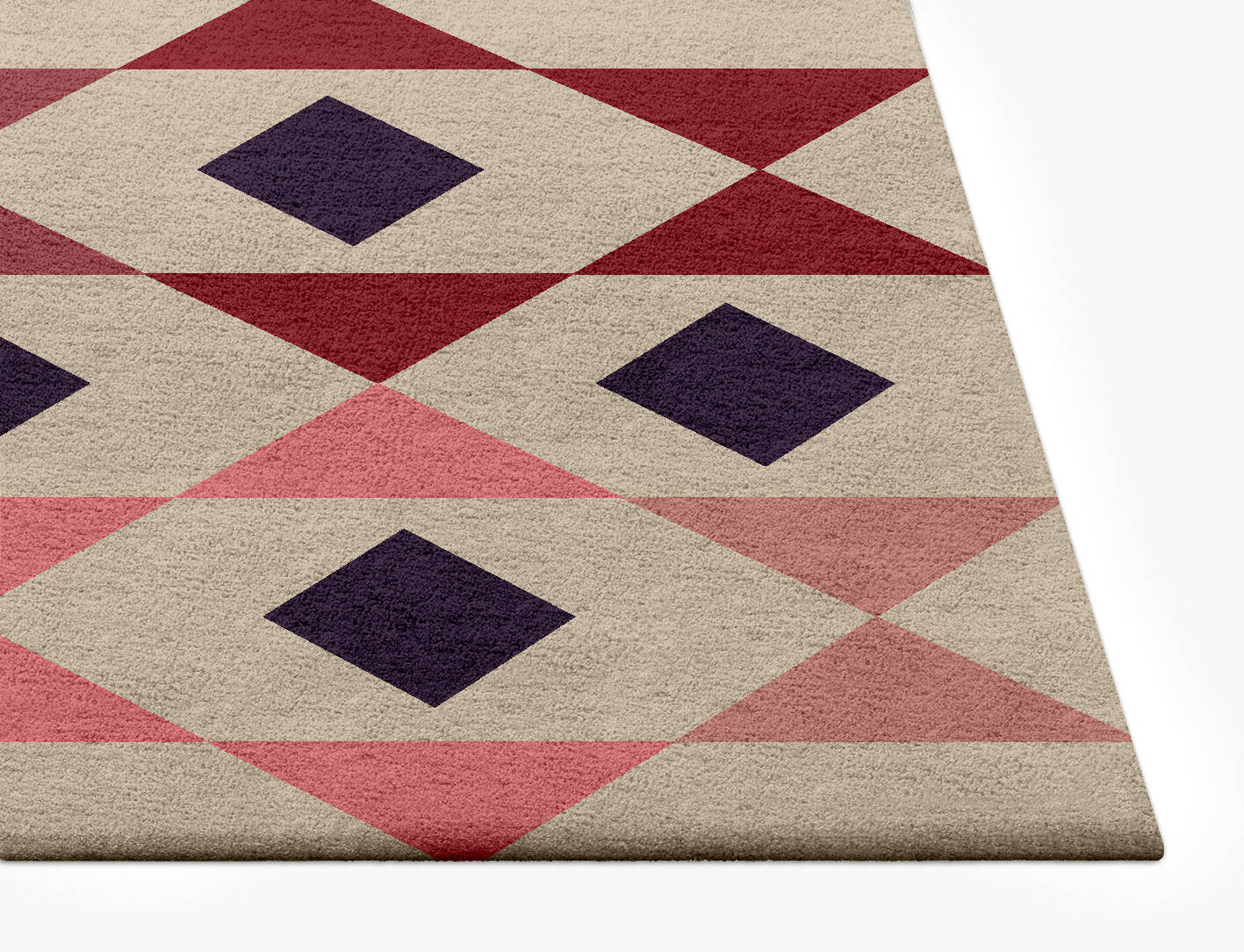 Rhombii Geometric Rectangle Hand Tufted Pure Wool Custom Rug by Rug Artisan