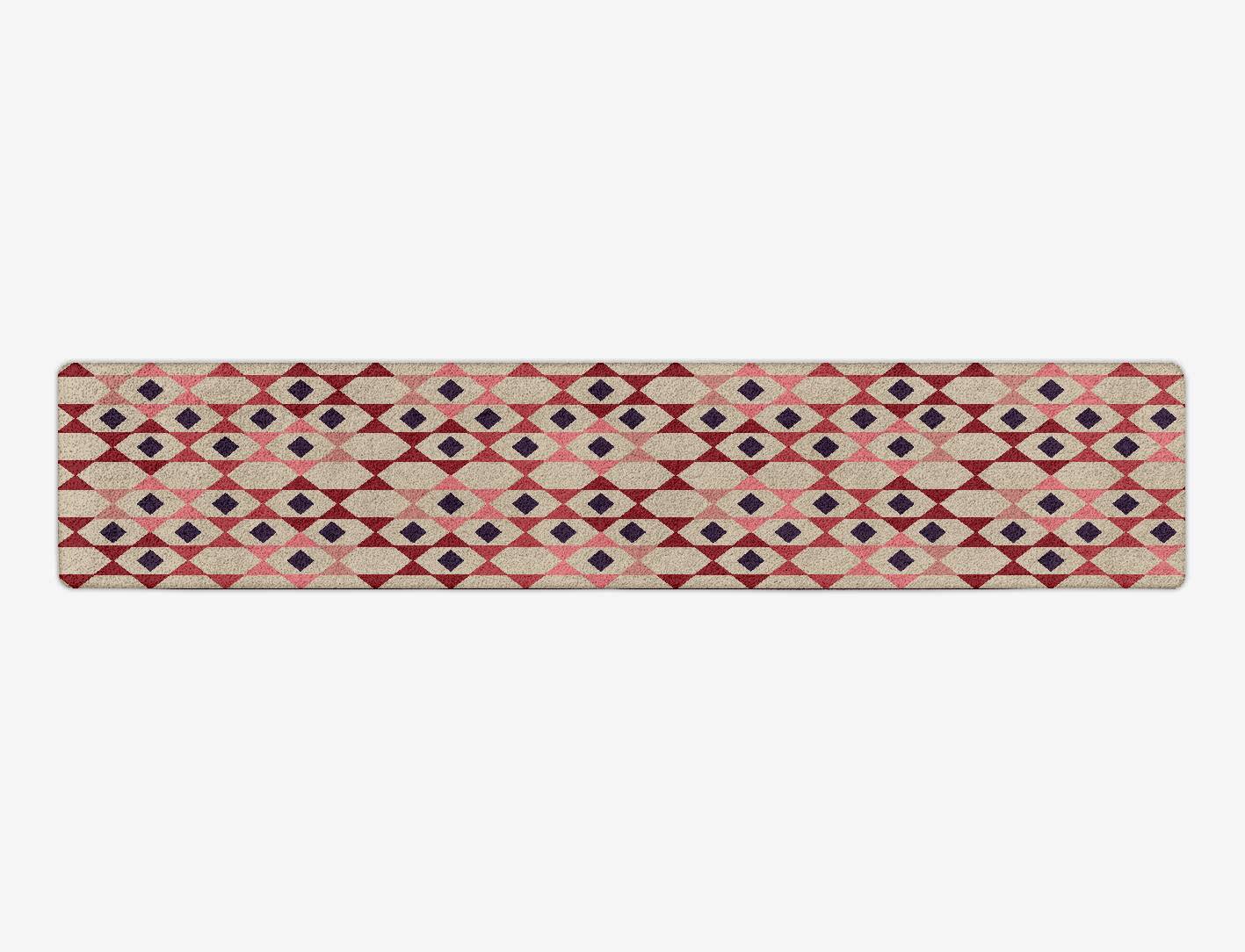 Rhombii Geometric Runner Hand Tufted Pure Wool Custom Rug by Rug Artisan