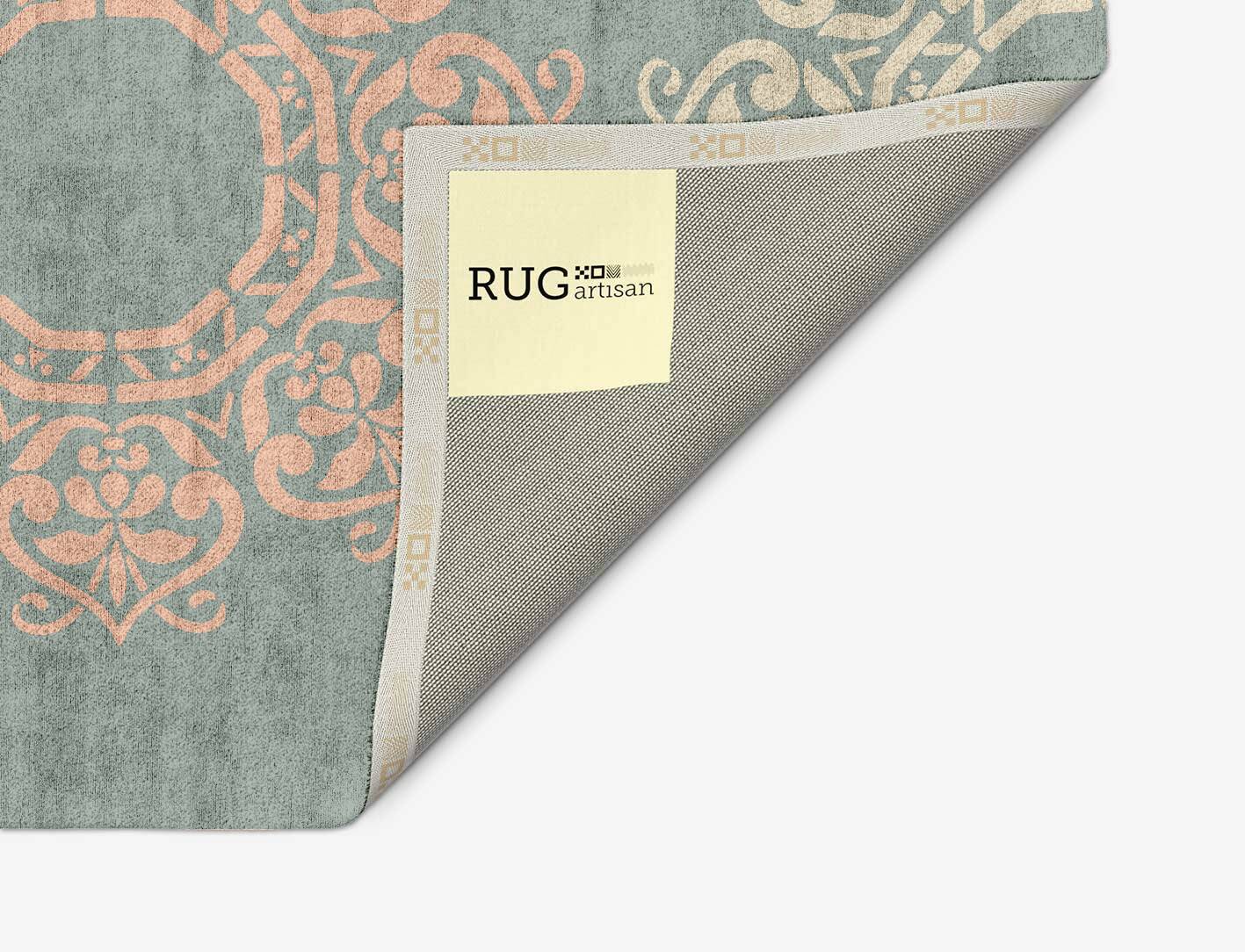Rhythm Blue Royal Arch Hand Tufted Bamboo Silk Custom Rug by Rug Artisan