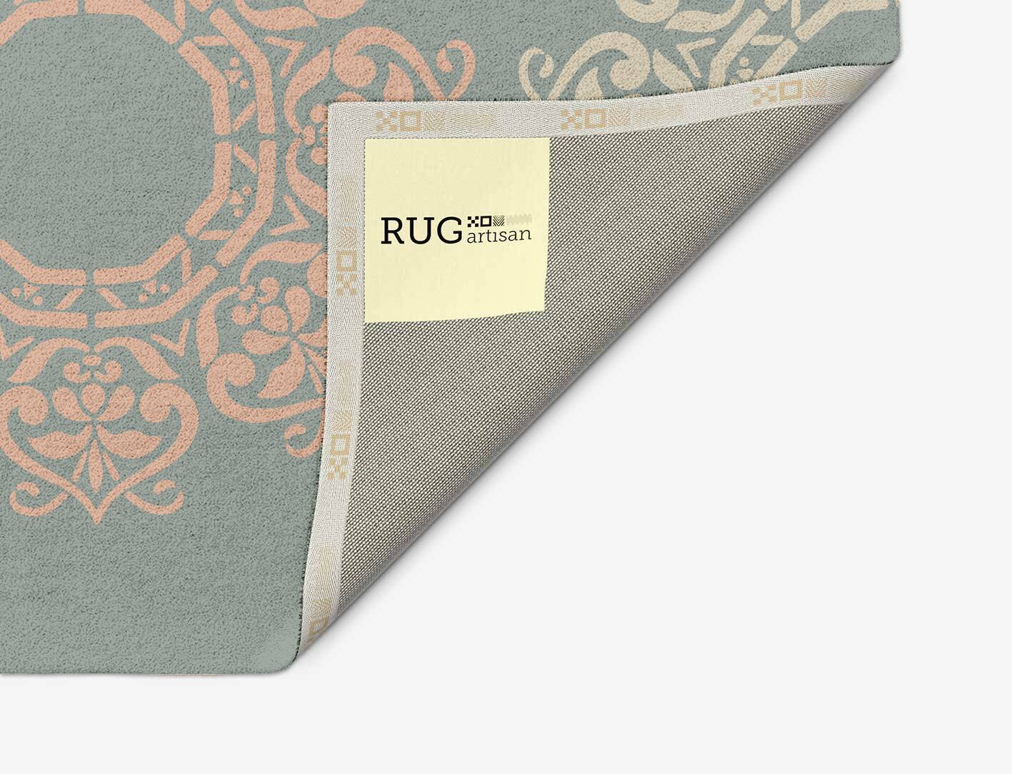 Rhythm Blue Royal Arch Hand Tufted Pure Wool Custom Rug by Rug Artisan