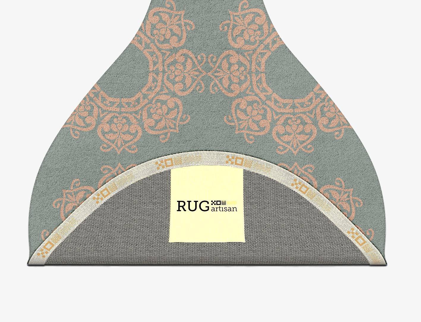 Rhythm Blue Royal Drop Hand Tufted Pure Wool Custom Rug by Rug Artisan