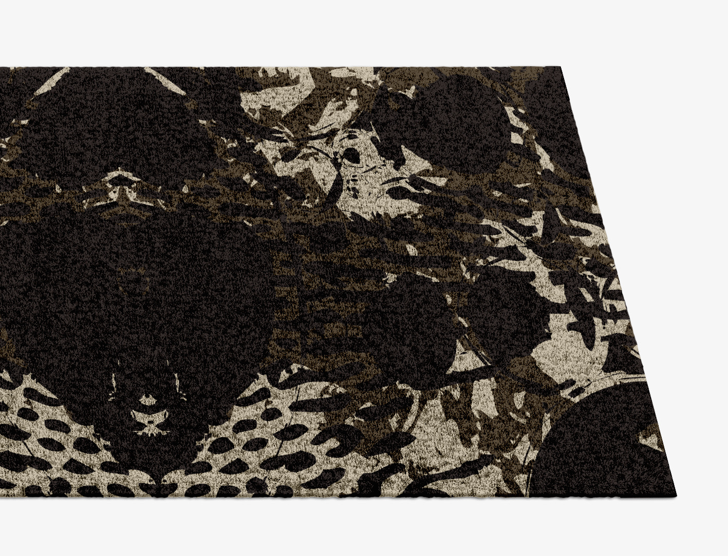 Rian Abstract Runner Hand Knotted Bamboo Silk Custom Rug by Rug Artisan