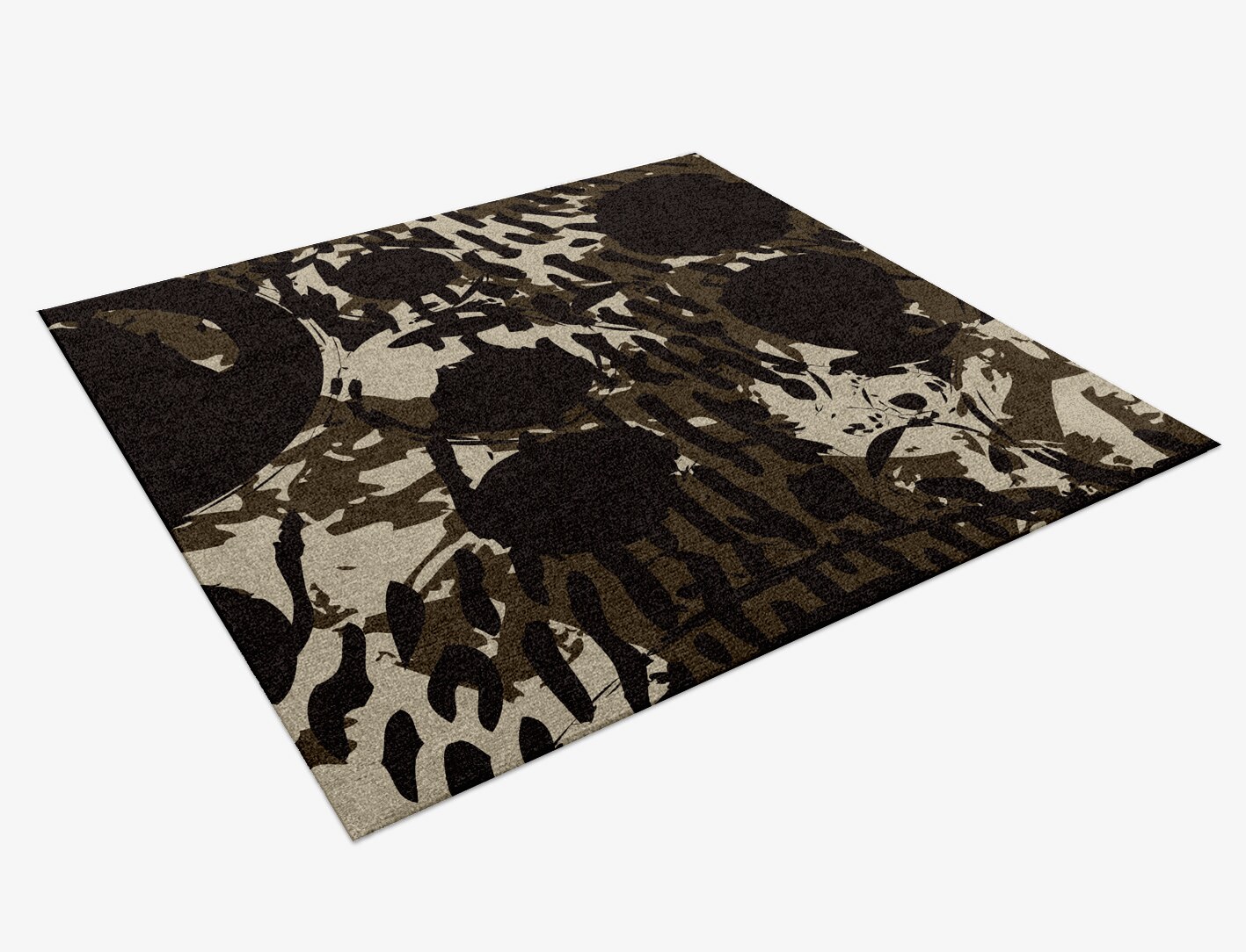 Rian Abstract Square Hand Knotted Tibetan Wool Custom Rug by Rug Artisan