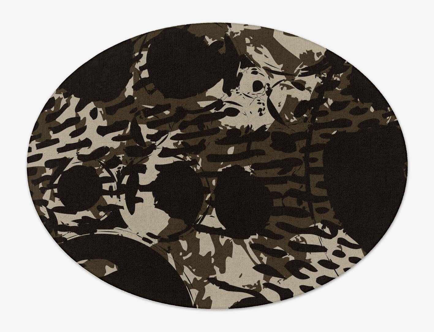 Rian Abstract Oval Hand Tufted Pure Wool Custom Rug by Rug Artisan