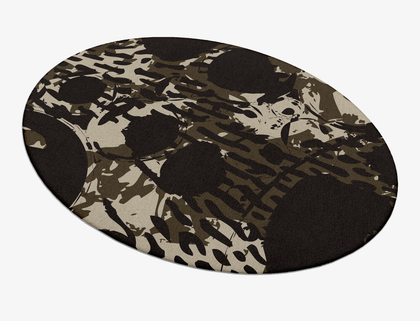 Rian Abstract Oval Hand Tufted Pure Wool Custom Rug by Rug Artisan