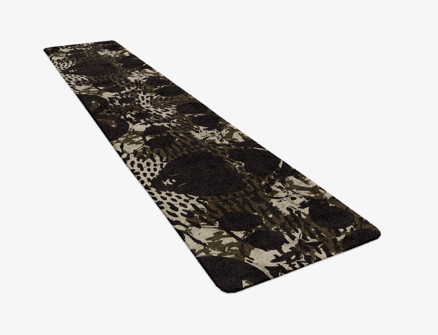 Rian Abstract Runner Hand Tufted Bamboo Silk Custom Rug by Rug Artisan