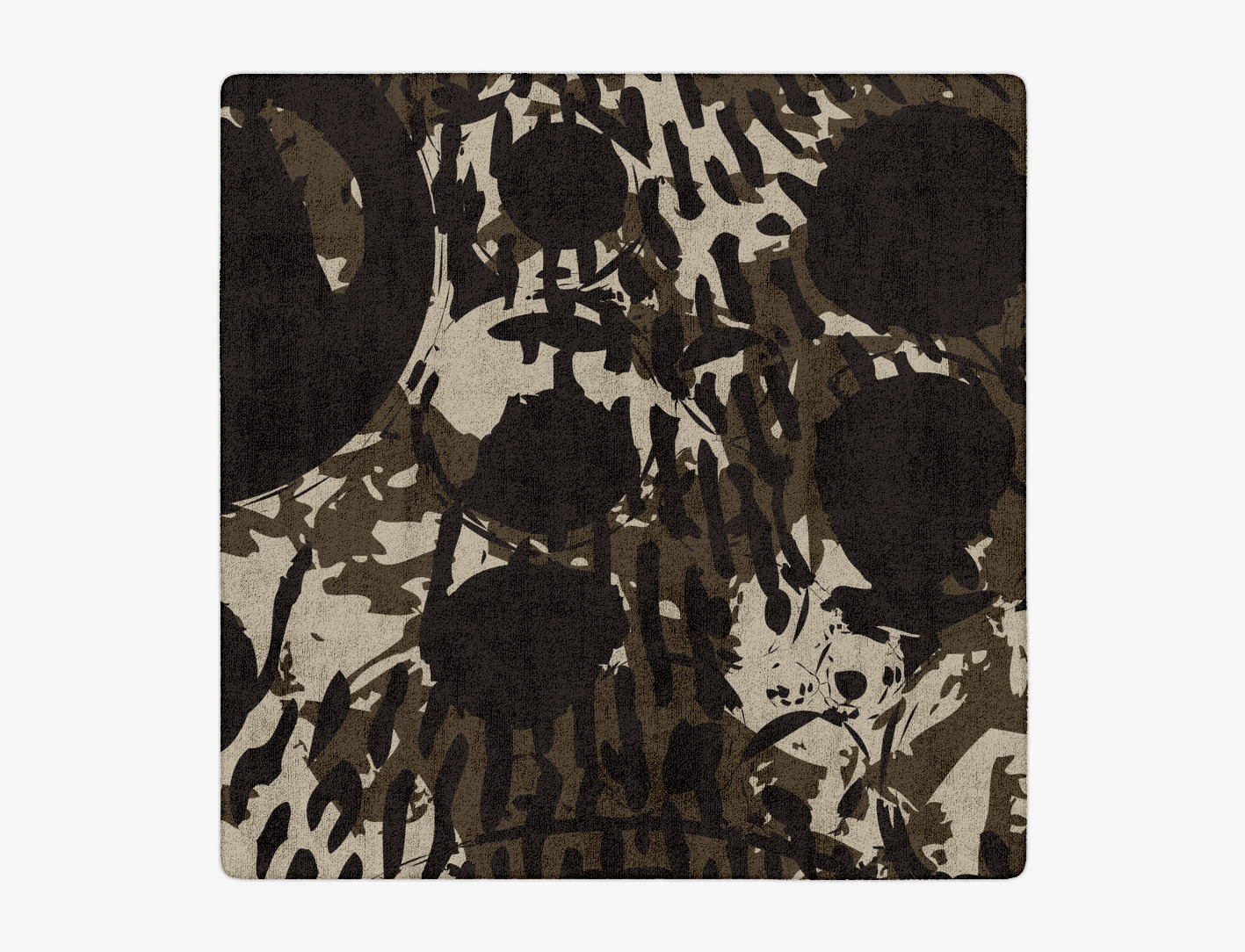 Rian Abstract Square Hand Tufted Bamboo Silk Custom Rug by Rug Artisan