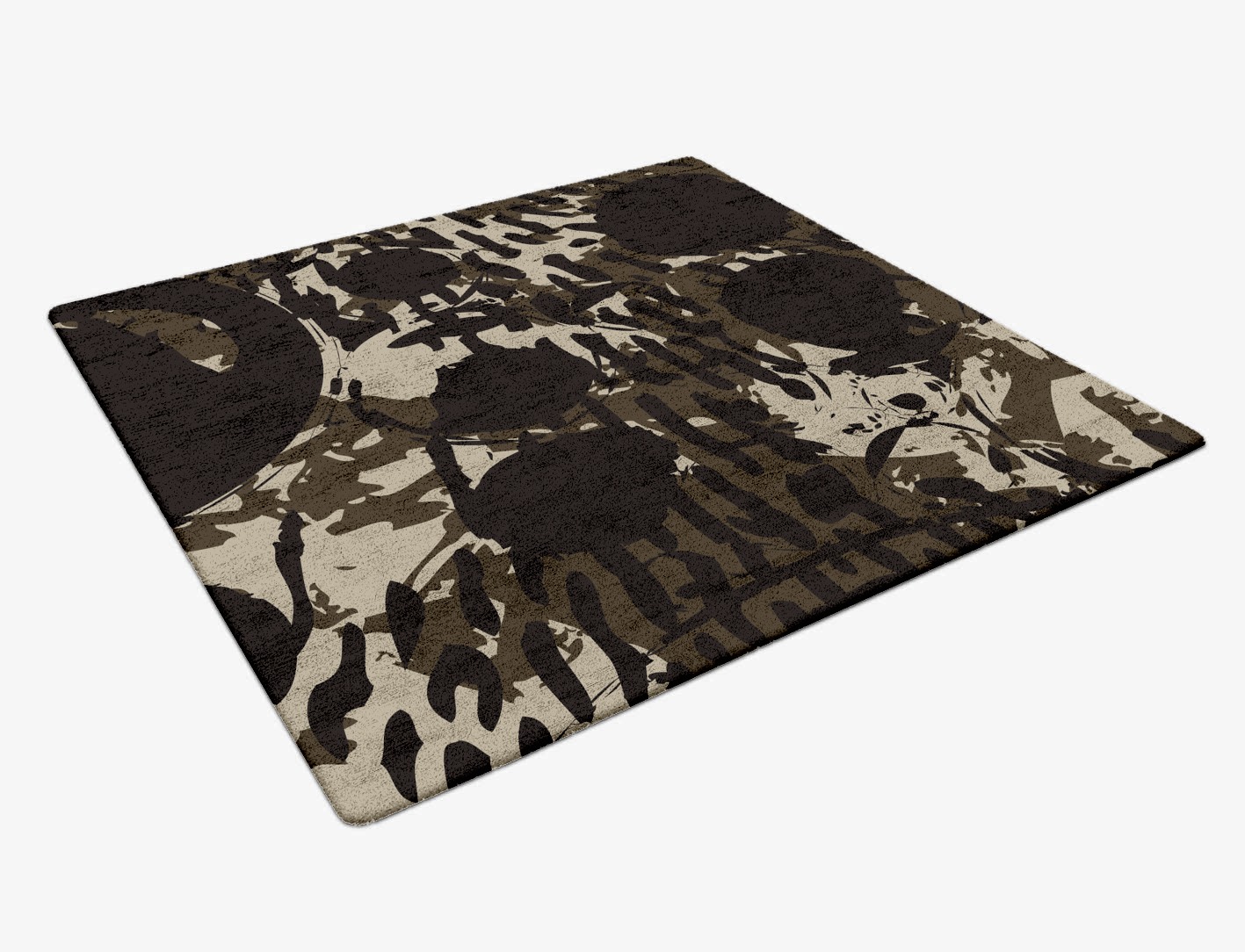 Rian Abstract Square Hand Tufted Bamboo Silk Custom Rug by Rug Artisan
