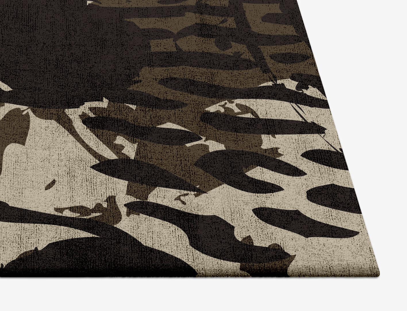 Rian Abstract Square Hand Tufted Bamboo Silk Custom Rug by Rug Artisan